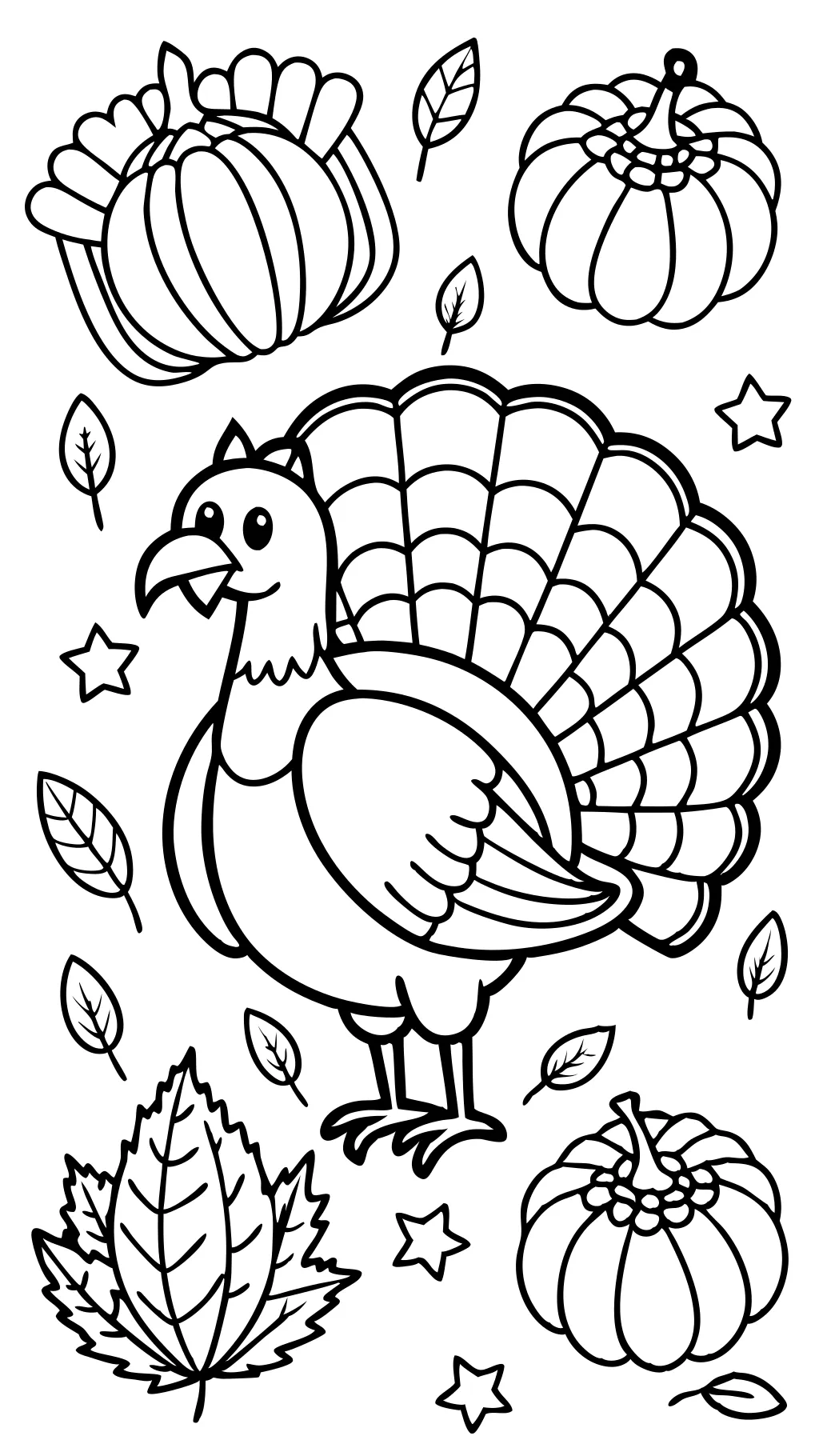 coloring page turkey